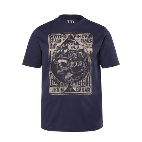 JP1880 T-Shirt Motorclub Blue - Camisetas - Camisetas - 2XL-14XL
