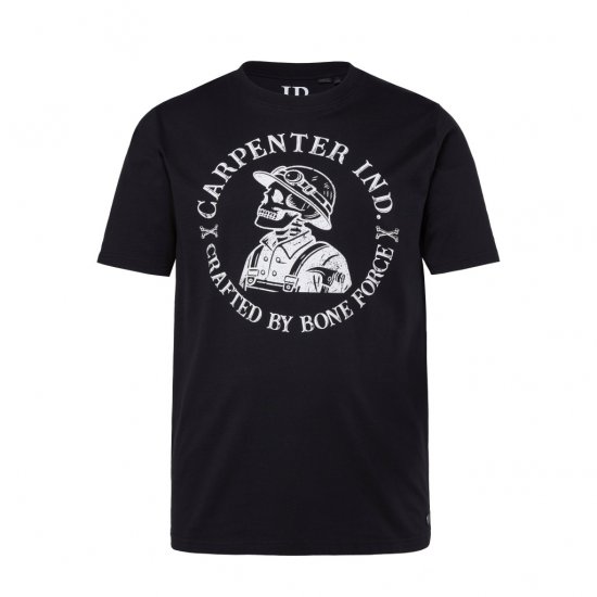 JP1880 T-Shirt Crafted By Bone Force Black - Camisetas - Camisetas - 2XL-14XL