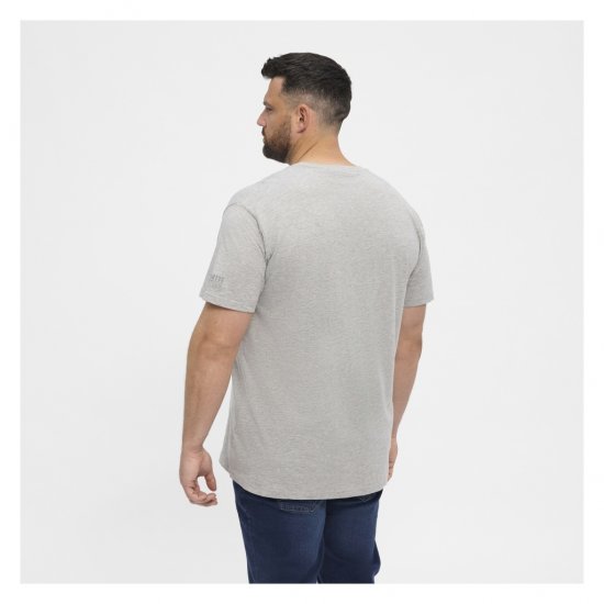 North Latitude T-Shirt O-Neck Grey Melange - Camisetas - Camisetas - 2XL-14XL