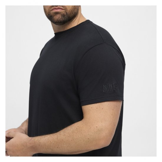 North Latitude T-Shirt O-Neck Black - Camisetas - Camisetas - 2XL-14XL