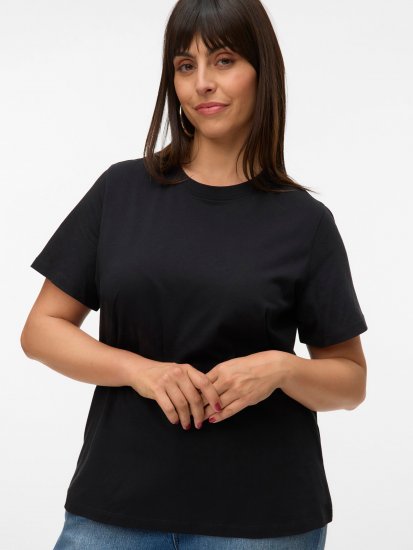 Vero Moda Paulina T-Shirt Black - Camisetas - 