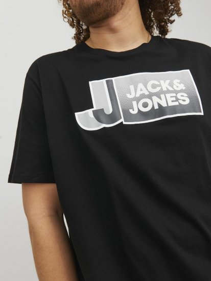 Jack & Jones Logan T-Shirt Black - Camisetas - Camisetas - 2XL-14XL