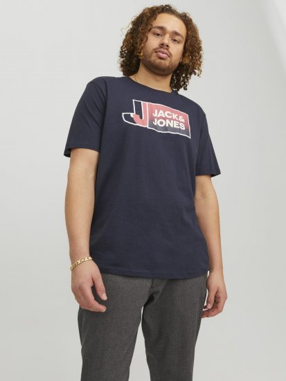 Jack & Jones Logan T-Shirt Navy - Camisetas - Camisetas - 2XL-14XL
