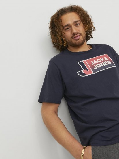 Jack & Jones Logan T-Shirt Navy - Camisetas - Camisetas - 2XL-14XL