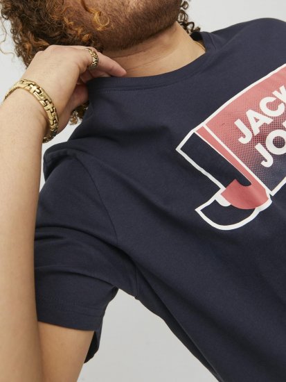 Jack & Jones Logan T-Shirt Navy - Camisetas - Camisetas - 2XL-14XL