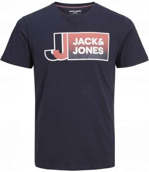 Jack & Jones Logan T-Shirt Navy - Camisetas - Camisetas - 2XL-14XL