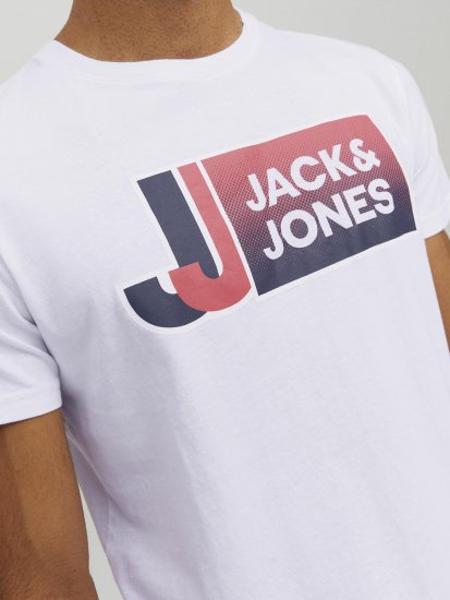 Jack & Jones Logan T-Shirt White - Camisetas - Camisetas - 2XL-14XL