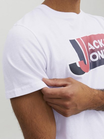 Jack & Jones Logan T-Shirt White - Camisetas - Camisetas - 2XL-14XL