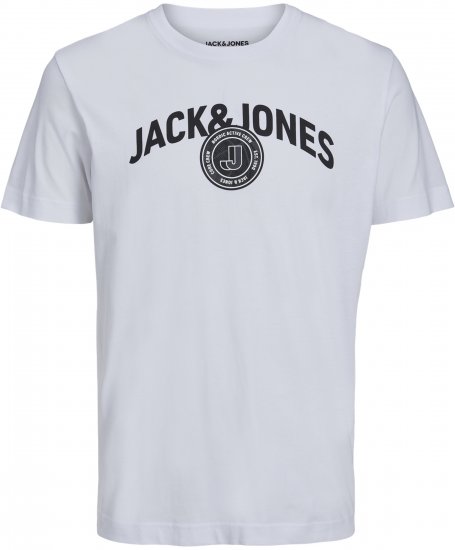 Jack & Jones Ounce Logo T-Shirt White - Camisetas - Camisetas - 2XL-14XL