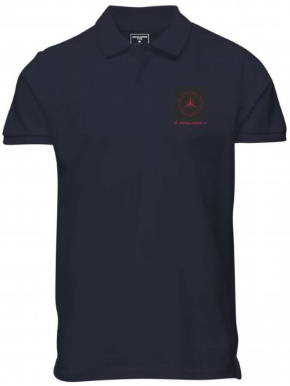 Jack & Jones Conrad Polo Short Sleeve Navy - Polos - Polos 2XL-8XL