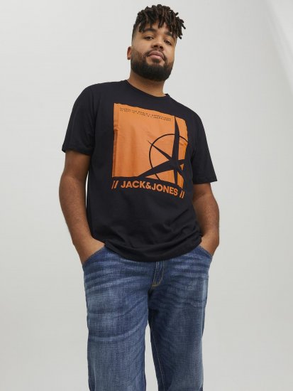 Jack & Jones Conrad T-Shirt Black - Camisetas - Camisetas - 2XL-14XL