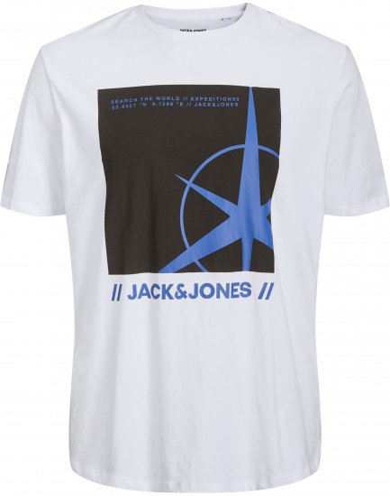 Jack & Jones Conrad T-Shirt White - Camisetas - Camisetas - 2XL-14XL