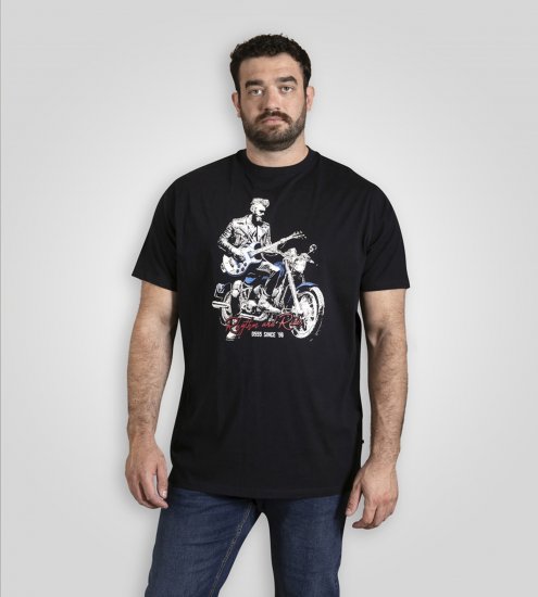 D555 Derby T-Shirt Rhythm and Rides Navy - Camisetas - Camisetas - 2XL-14XL