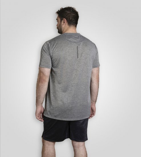 D555 Retford T-Shirt Lightweight Peach Finished Grey - Camisetas - Camisetas - 2XL-14XL