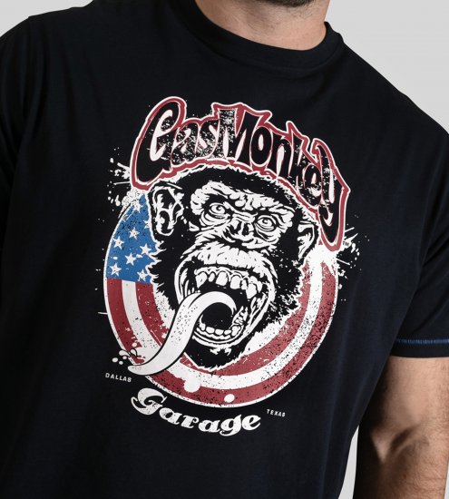 D555 Birkenhead T-Shirt Gas Monkey Garage Navy - Camisetas - Camisetas - 2XL-14XL