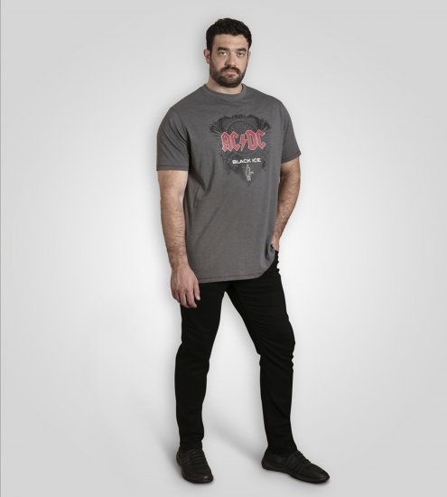 D555 Clydebank T-Shirt Official AC/DC Black Ice Grey - Camisetas - Camisetas - 2XL-14XL