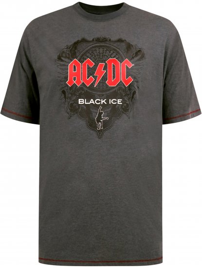 D555 Clydebank T-Shirt Official AC/DC Black Ice Grey - Camisetas - Camisetas - 2XL-14XL