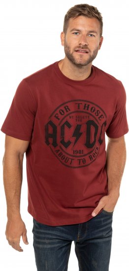 JP1880 AC/DC T-Shirt Rust Red - Camisetas de bandas - 