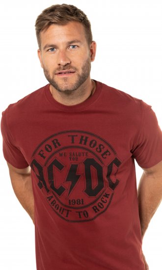 JP1880 AC/DC T-Shirt Rust Red - Camisetas de bandas - 
