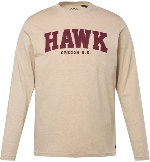 JP1880 T-Shirt Long Sleeve Hawk Off-White TALL - ROPA DE HOMBRE MT-6XLT - Tamaños de talle alto