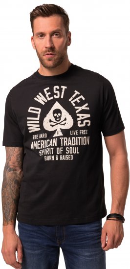 JP1880 T-Shirt 2-Pack Wild West Black And White - Camisetas - Camisetas - 2XL-14XL