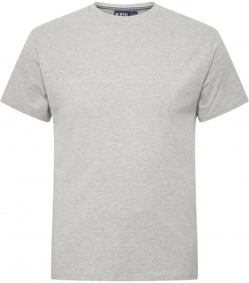 North Latitude T-Shirt O-Neck Grey Melange TALL - TALL camisas - Camisetas para hombres altos