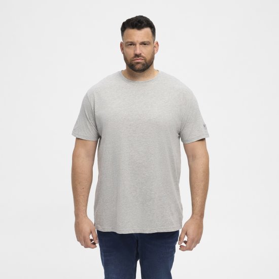 North Latitude T-Shirt O-Neck Grey Melange TALL - TALL camisas - Camisetas para hombres altos