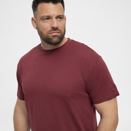North Latitude T-Shirt O-Neck Bordeaux TALL - TALL camisas - Camisetas para hombres altos