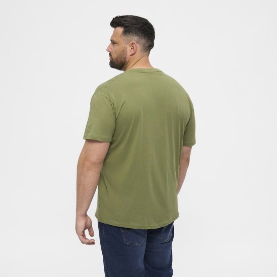 North Latitude T-Shirt O-Neck Olive Green TALL - TALL camisas - Camisetas para hombres altos