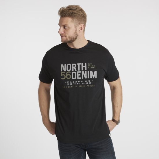 North Latitude Denim Printed T-Shirt Black TALL - TALL camisas - Camisetas para hombres altos