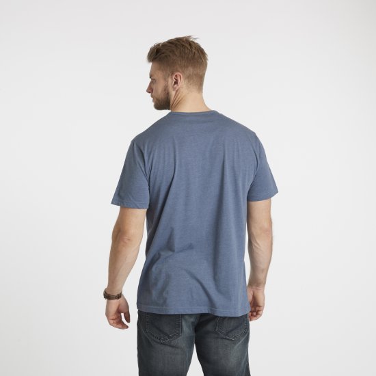North Latitude Denim Printed T-Shirt Blue Melange TALL - TALL camisas - Camisetas para hombres altos
