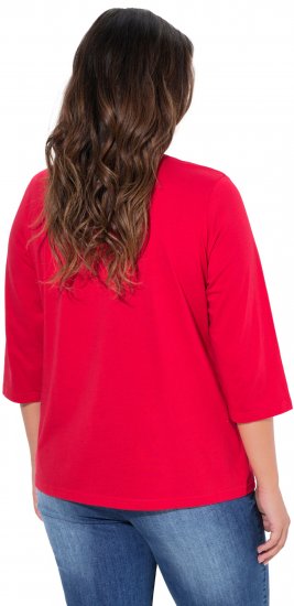 Ulla Popken City Name Graphic Tee Lychee - Camisetas estampadas para mujer - 
