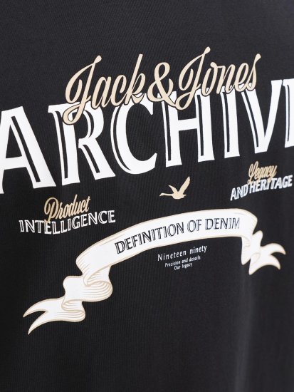 Jack & Jones Dover Denim O-Neck T-Shirt Black - Camisetas - Camisetas - 2XL-14XL