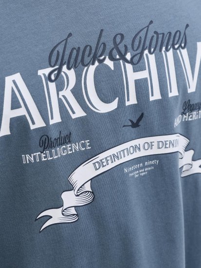 Jack & Jones Dover Denim O-Neck T-Shirt Grey - Camisetas - Camisetas - 2XL-14XL