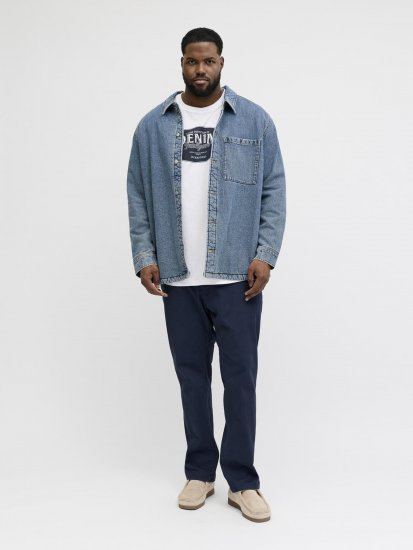 Jack & Jones Dover Denim O-Neck T-Shirt White - Camisetas - Camisetas - 2XL-14XL