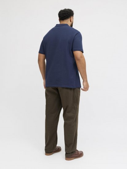Jack & Jones College Logo Short Sleeve Polo Shirt Blue - Polos - Polos 2XL-8XL