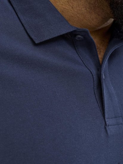 Jack & Jones College Logo Short Sleeve Polo Shirt Blue - Polos - Polos 2XL-8XL