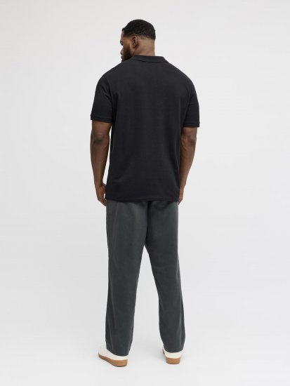 Jack & Jones College Logo Polo Short Sleeve Black - Polos - Polos 2XL-8XL