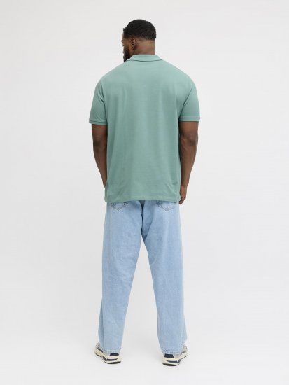 Jack & Jones College Logo Short Sleeve Polo Turquoise - Polos - Polos 2XL-8XL