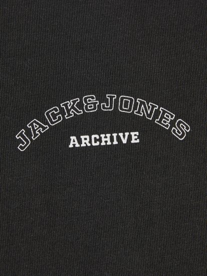 Jack & Jones College Logo Crew Neck T-Shirt Black - Camisetas - Camisetas - 2XL-14XL