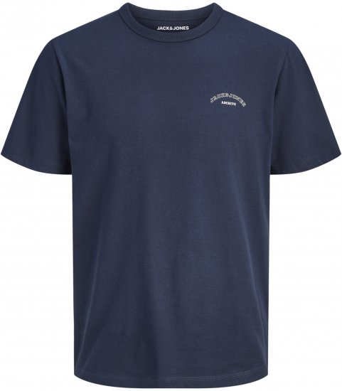 Jack & Jones College Logo Crew Neck T-Shirt Blue - Camisetas - Camisetas - 2XL-14XL