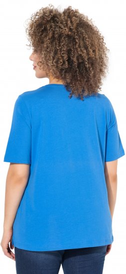 Ulla Popken Shell Picker Club Short Sleeve Graphic Tee Teal Blue - ROPA DE MUJER 40-66 - 