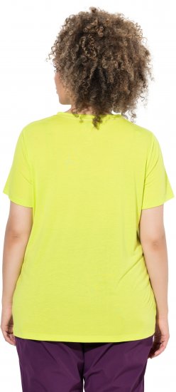 Ulla Popken Wild Antibacterial Short Sleeve Tee Lime - Camisetas - 