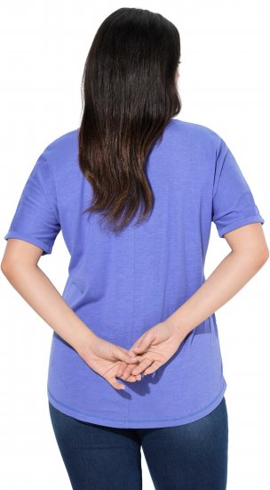 Ulla Popken Lady Of The Moon Short Sleeve Graphic Tee Lavender - Camisetas estampadas para mujer - 