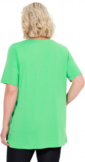 Ulla Popken Essential Front Pleat Tee Mint Green - Camisetas - 