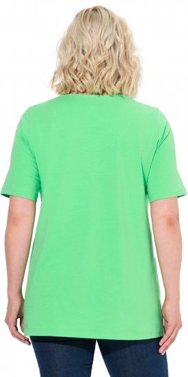Ulla Popken Essential Notch Neck Stretch Tee Mint Green - Camisetas - 
