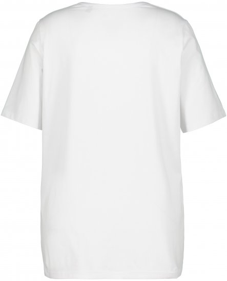 Ulla Popken Essential Square Neck Stretch Tee Snow White - Camisetas - 