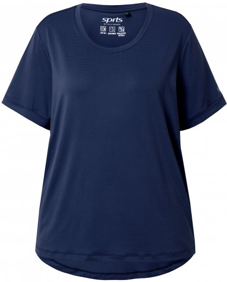 Ulla Popken UPF 50 Quick Drying Tee Navy - Camisetas - 