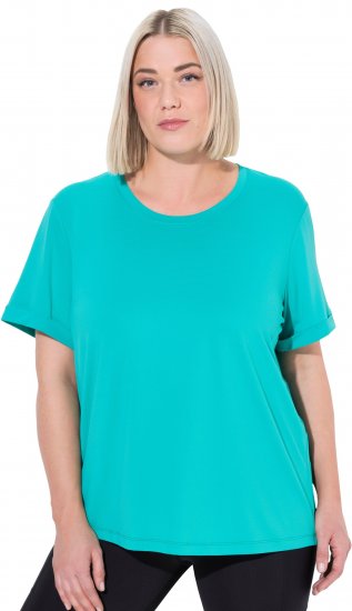 Ulla Popken UPF 50 Quick Drying Tee Turquoise - Camisetas - 