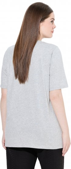 Ulla Popken Eco Cotton Basic T-Shirt 2-Pack Grey/Pink - Camisetas - 